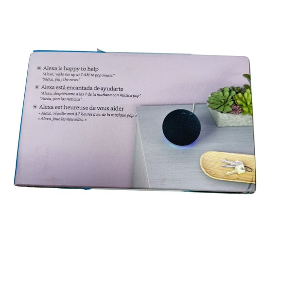 Echo Dot (4th Gen) Smart Speaker Alexa - B7W64E - Charcoal - NIB - Picture 6 of 7